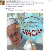 Agradecimiento al Papa Francisco por sus 100 primeros dias_Animadverto