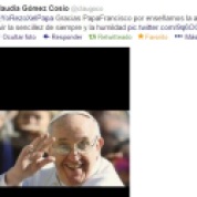 Agradecimiento al Papa Francisco_Claudia