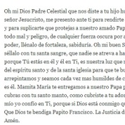 Oración por el Papa Francisco_Maria Cristina