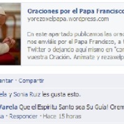 Silvia_oracion por el papa en facebook