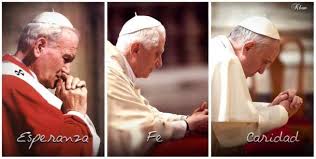 Los tres ultimos Papas y las Virtudes Teologales.