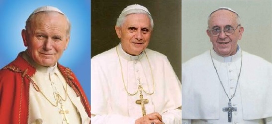 Tres últimos Papas