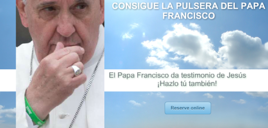 Banner Pulsera Papa Francisco